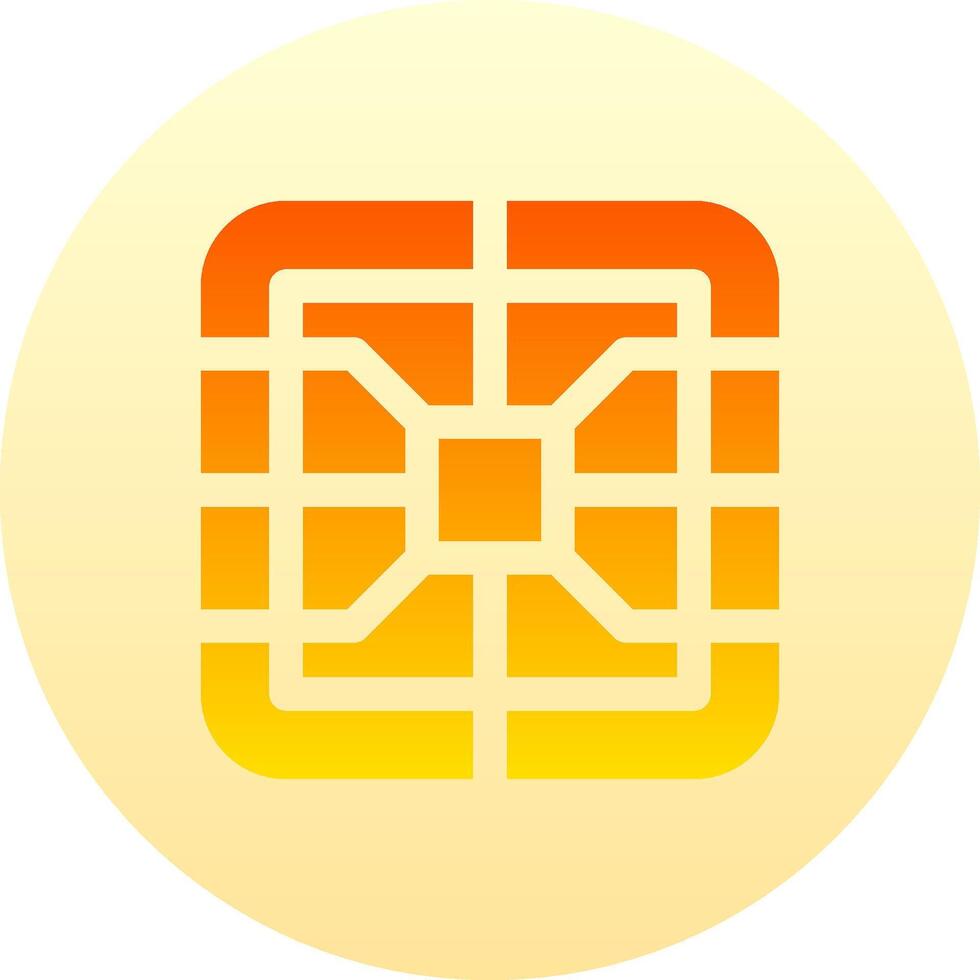 A yellow and orange square icon vector