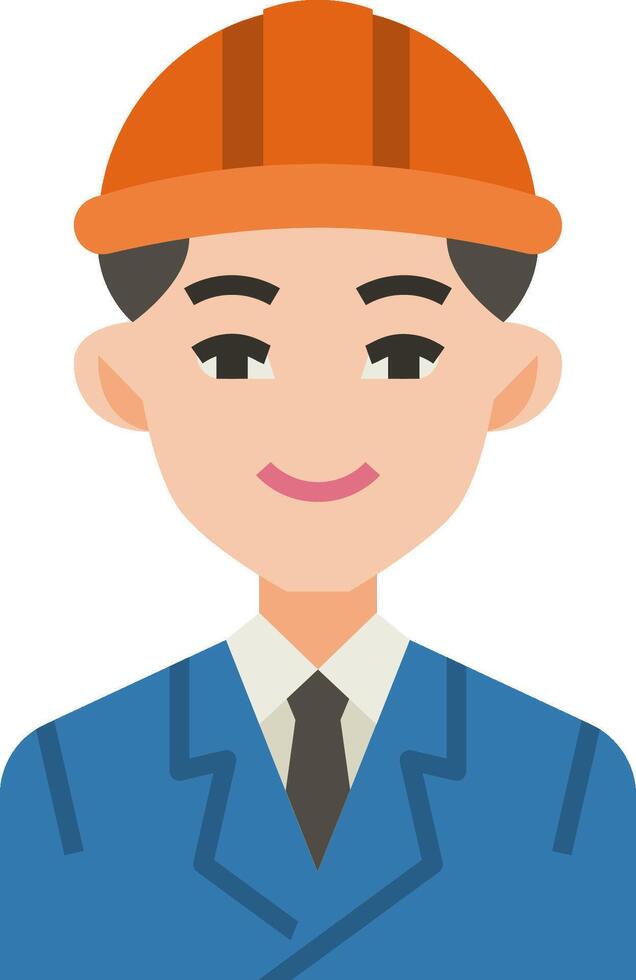 A man in a hard hat and suit vector