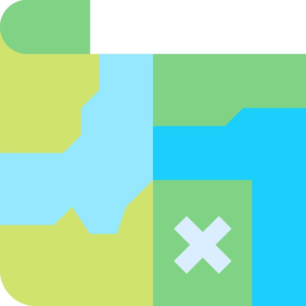 A square with a cross on it vector