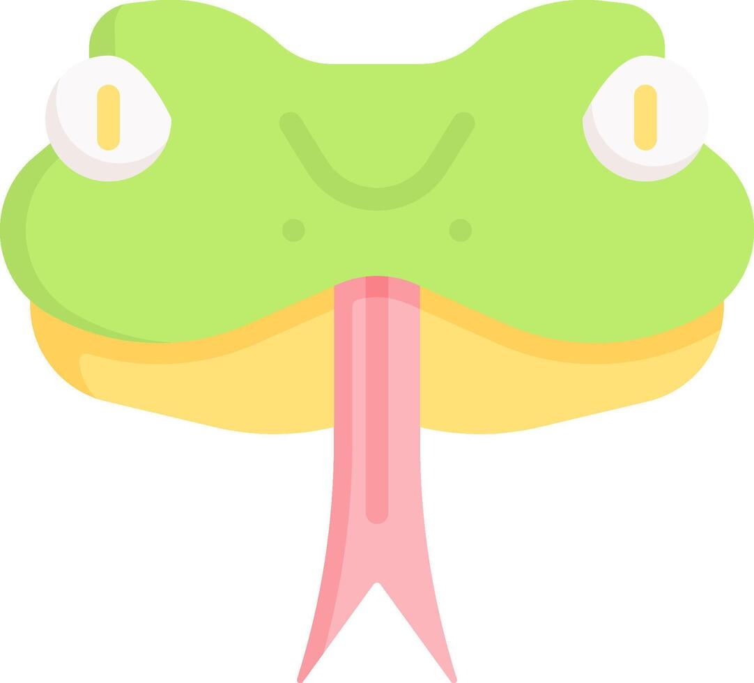 A cartoon frog with its tongue out vector