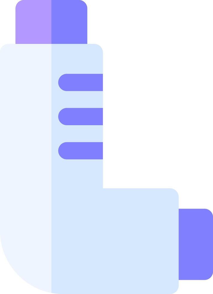 A blue and purple inhaler on a white background vector