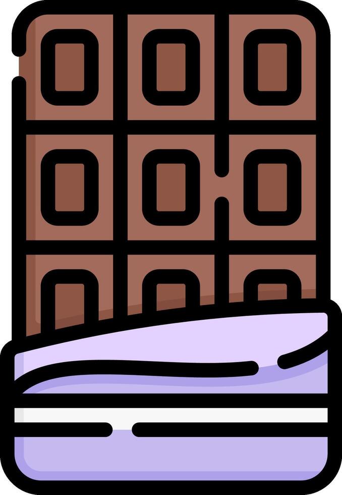 Chocolate bar icon vector