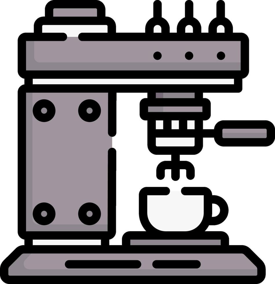 Coffee machine icon illustration vector