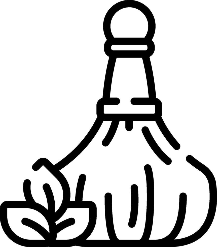 A bottle of olive oil and a leaf vector
