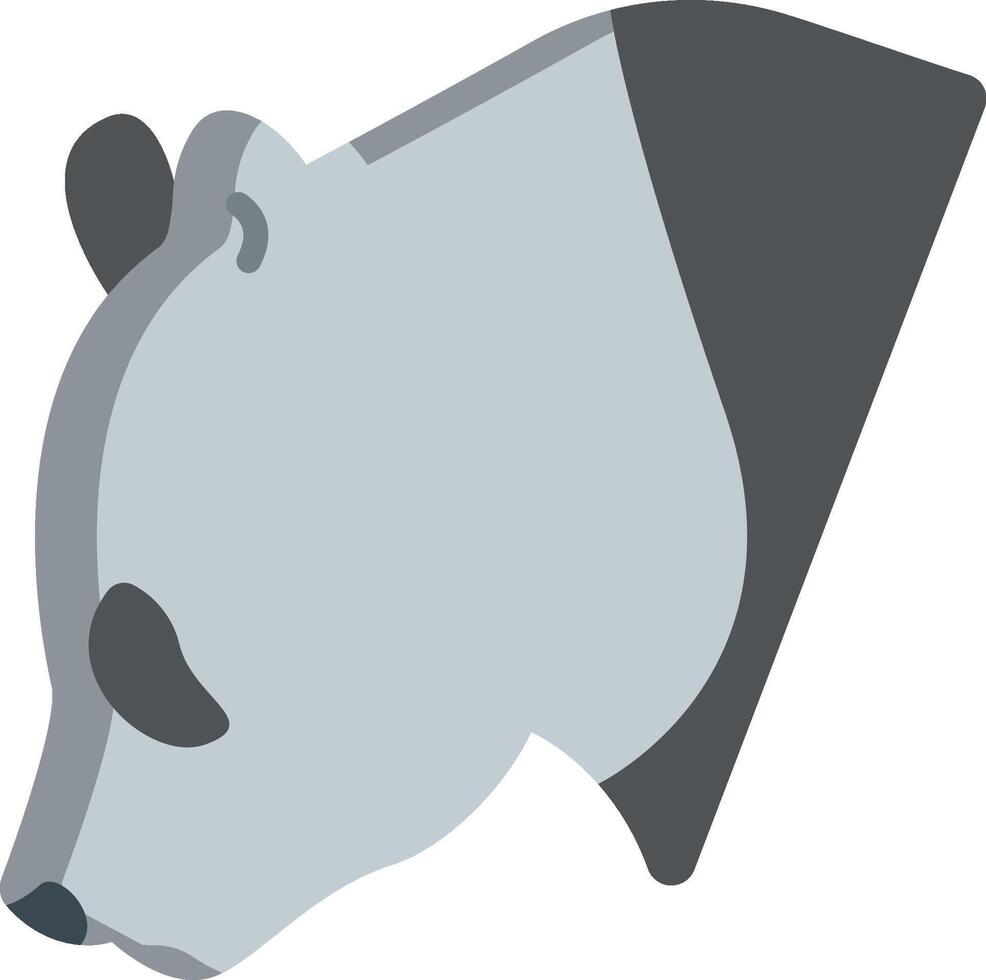 A panda bear head icon on a white background vector