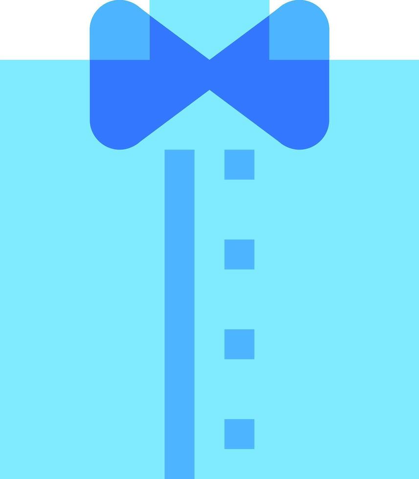 A blue bow tie on a blue background vector