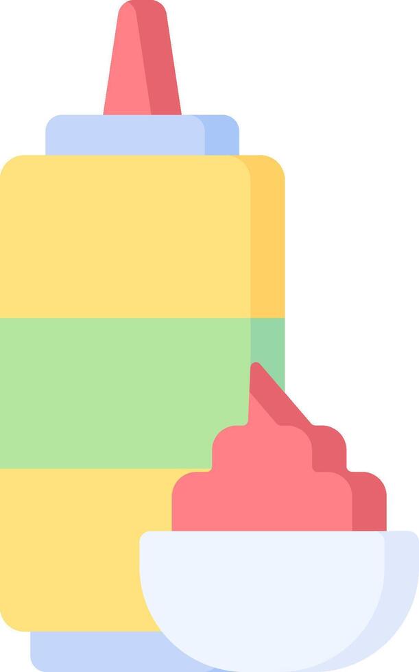 A can of food and a bowl of food vector