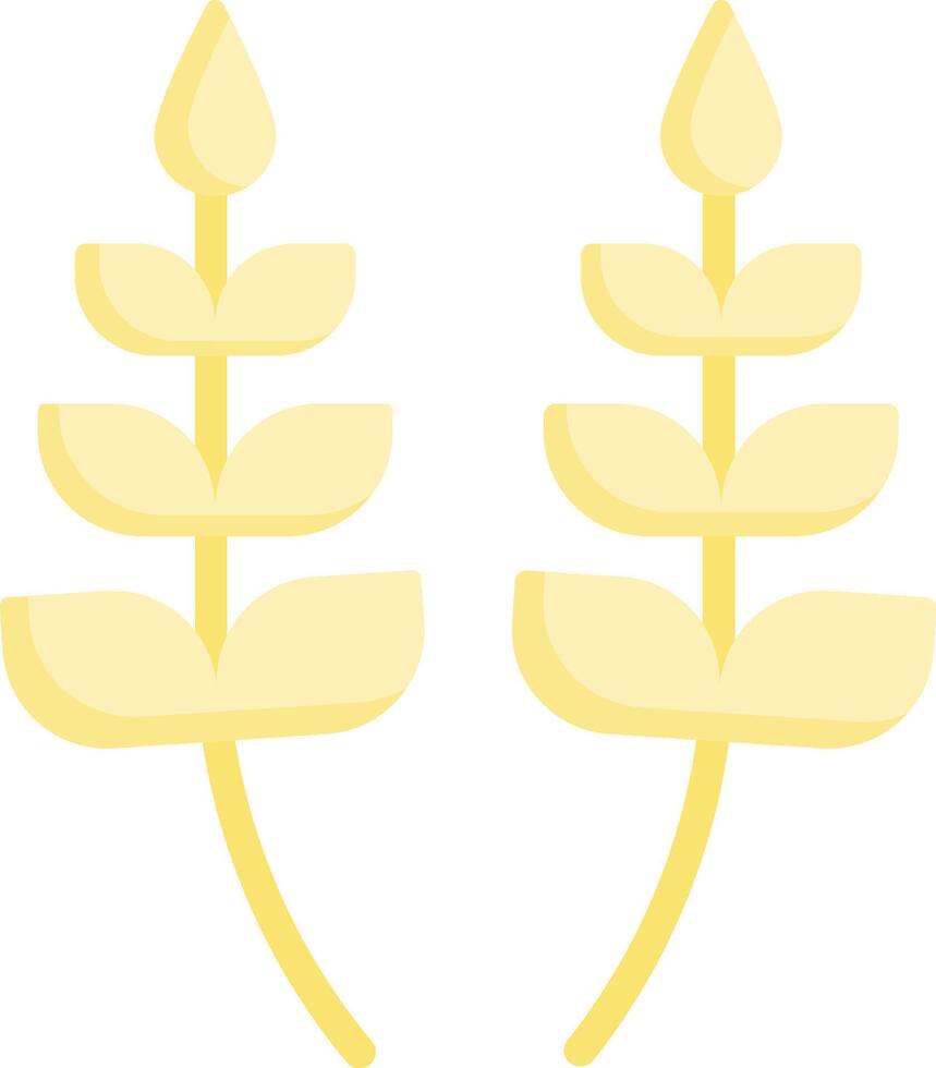 Two yellow flowers on a white background vector