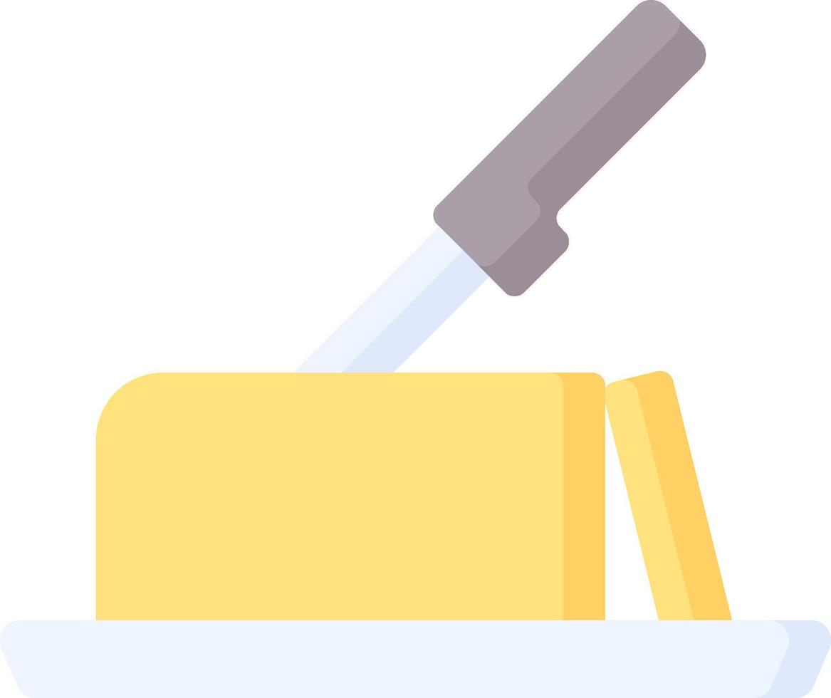 Butter knife icon vector