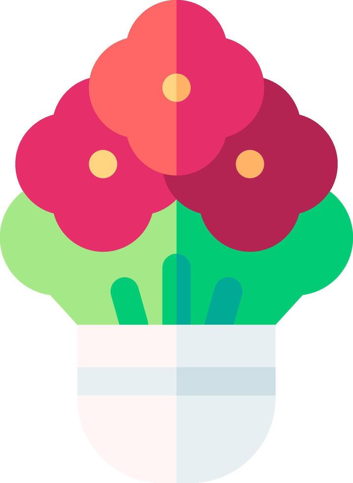 A flower pot with flowers in it vector