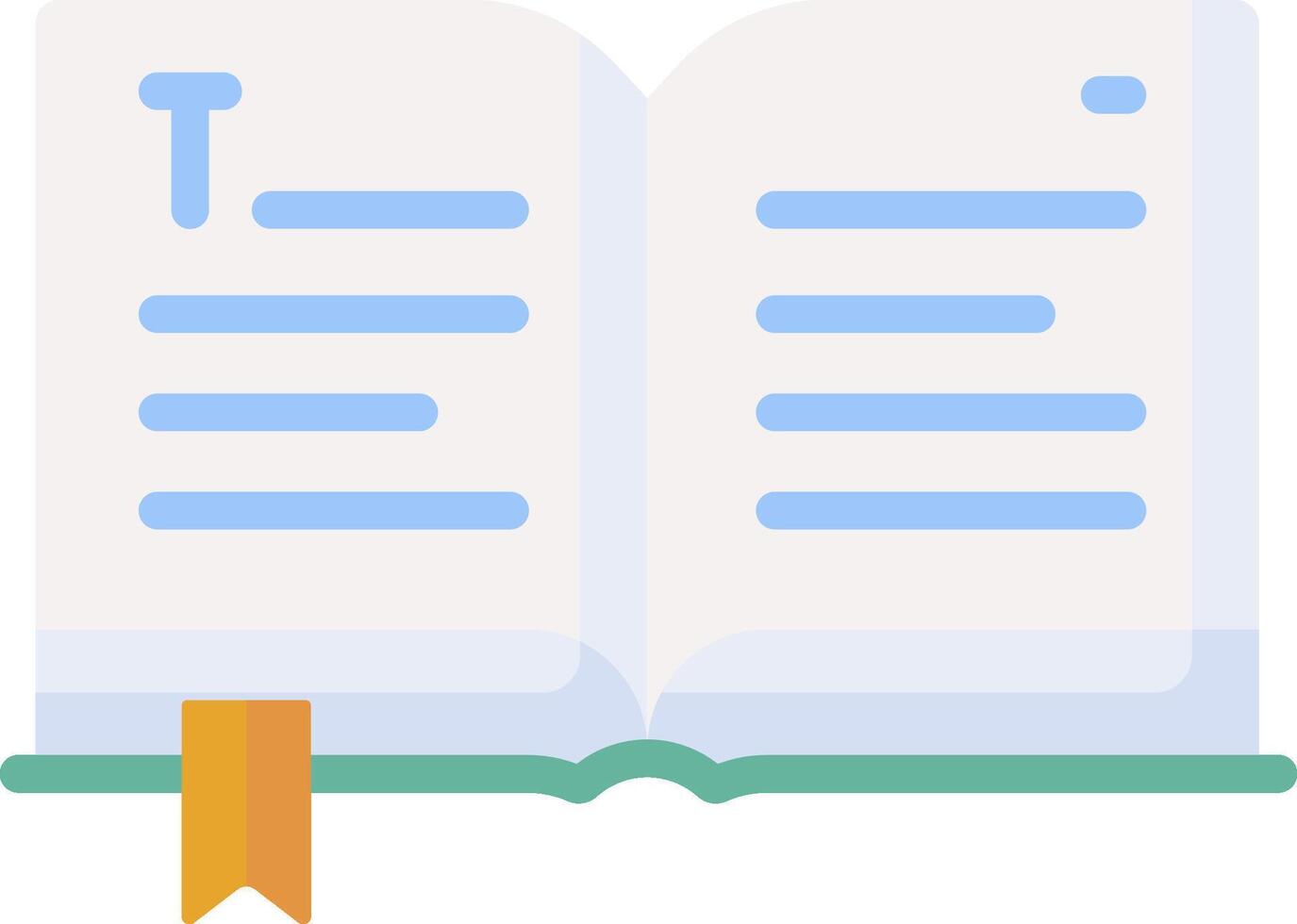 An open book with a ribbon and a bookmark vector