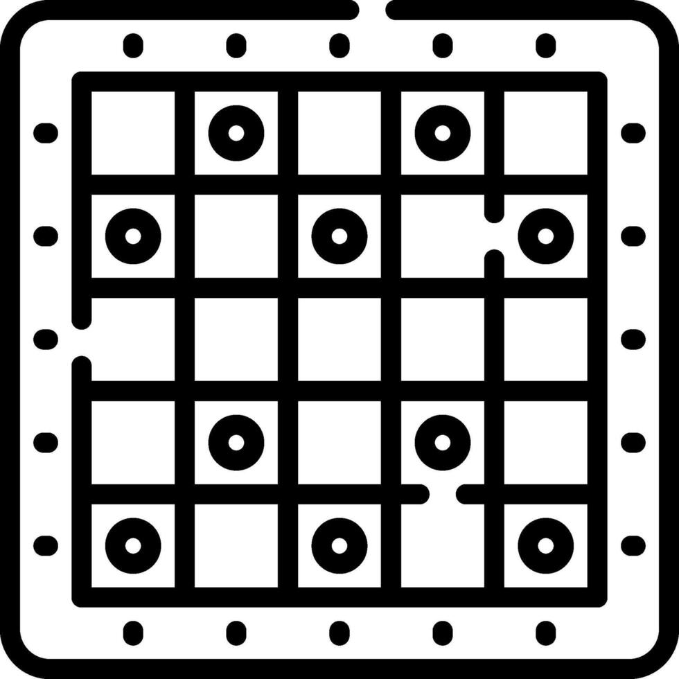 A square with a square pattern on it vector