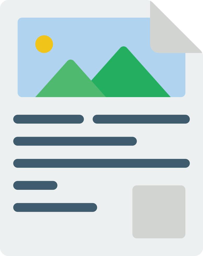 Image of a paper document with a mountain in the background vector