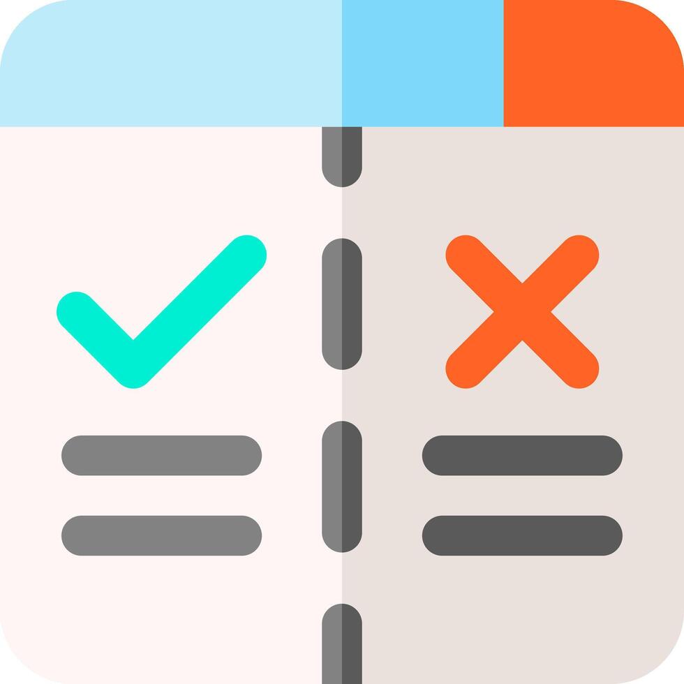 A check mark and a check box icon vector