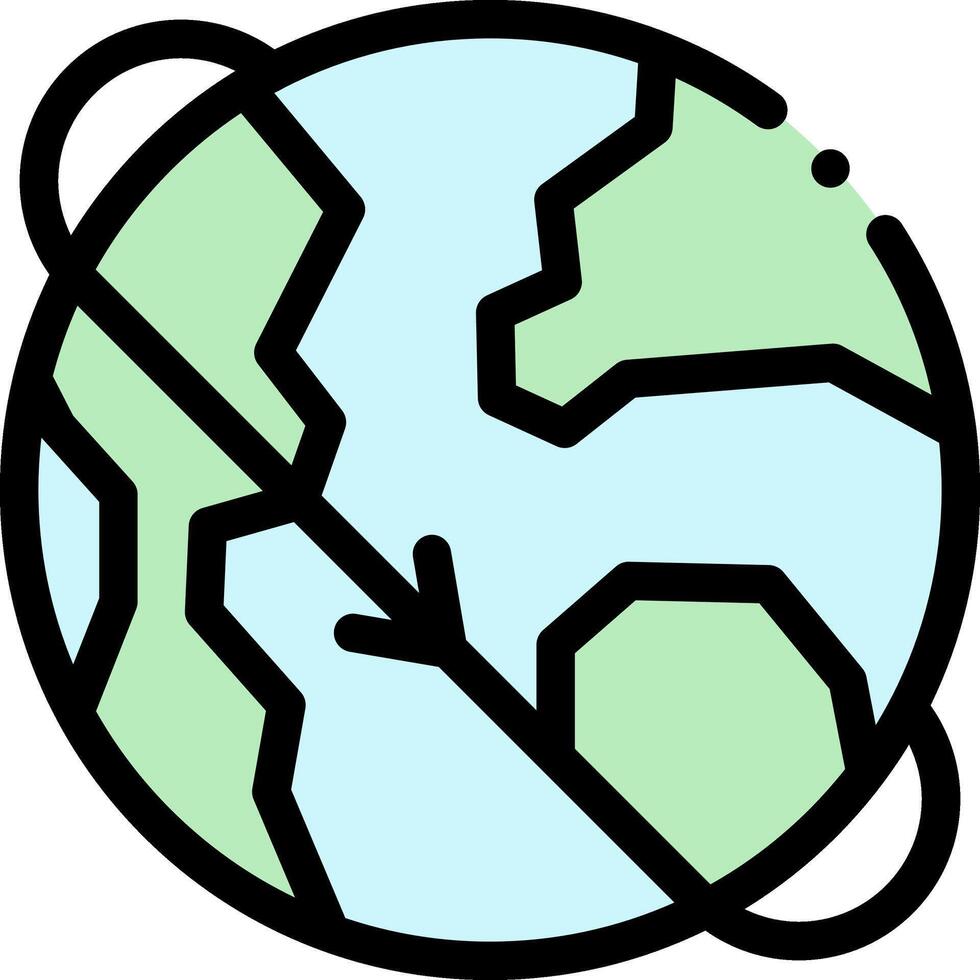 Earth globe icon illustration vector
