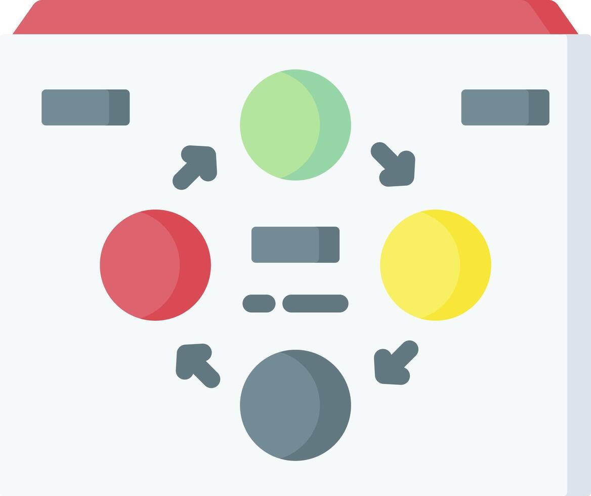 A remote control with four buttons and a red button vector