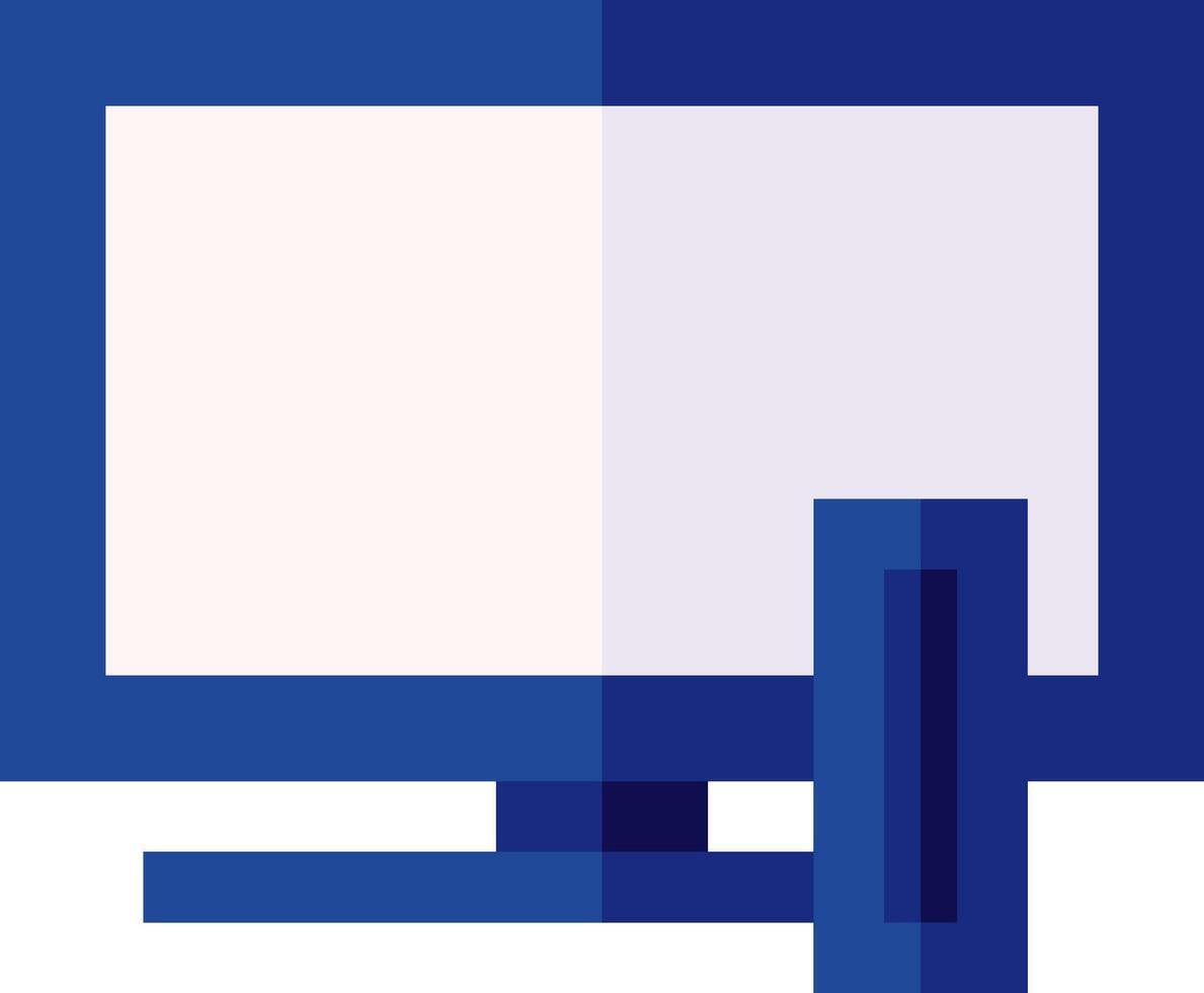 A computer monitor with a mouse and keyboard vector