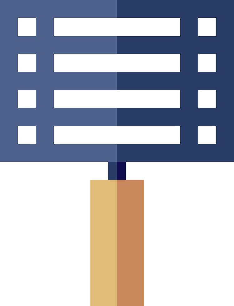A tennis racket with a white handle and a blue handle vector