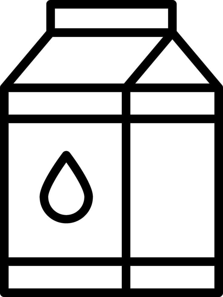 A milk carton with a drop of milk vector