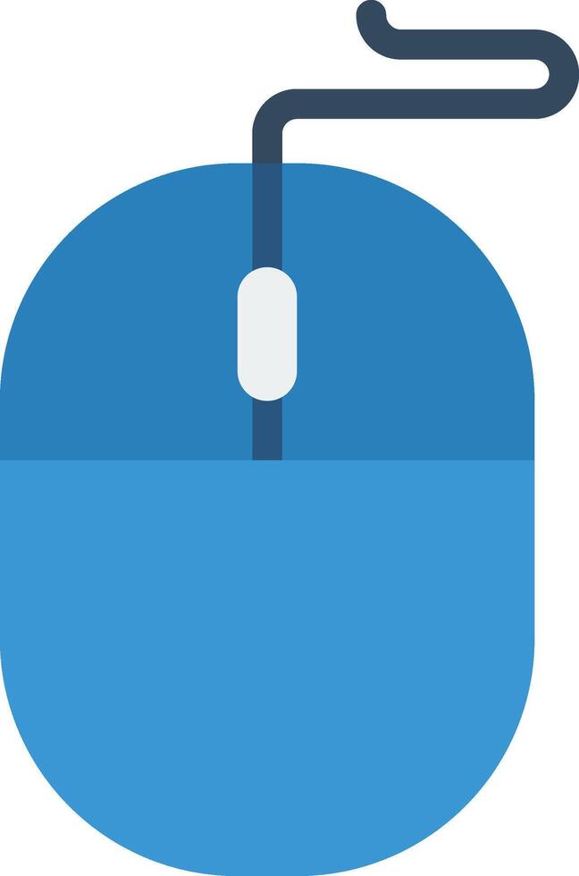 A computer mouse with a blue background vector