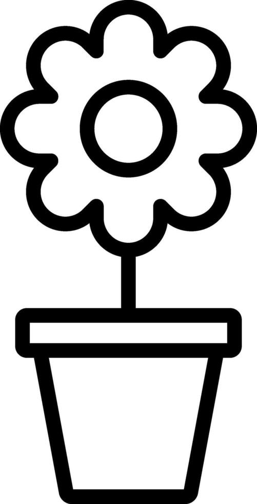 Flower pot icon vector
