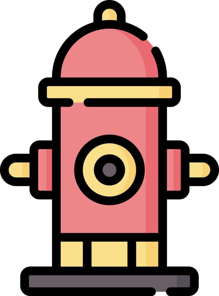 Fire hydrant icon illustration vector