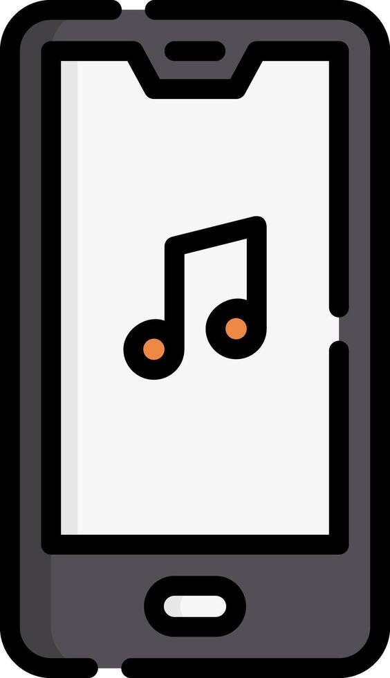 Music player icon vector