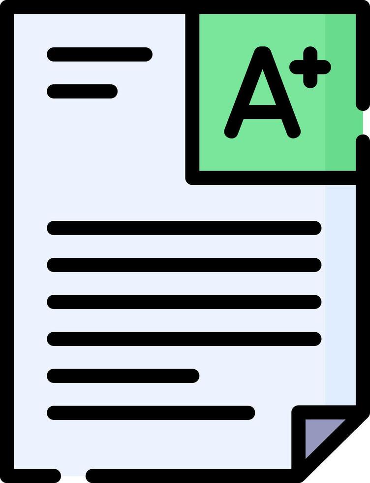 A document icon vector