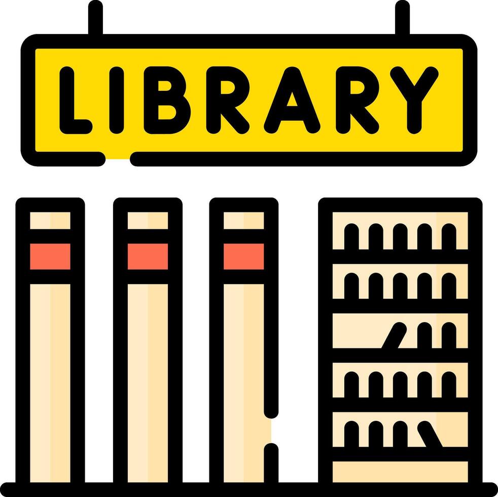 Library icon illustration vector