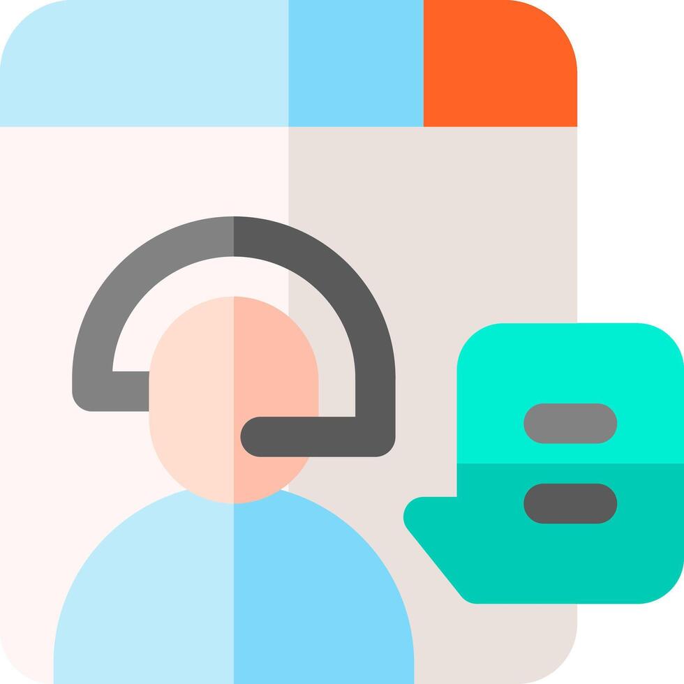 Call center icon vector