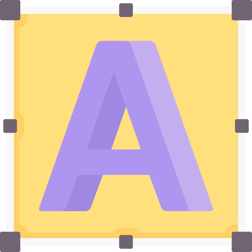 A letter a icon with a purple background vector