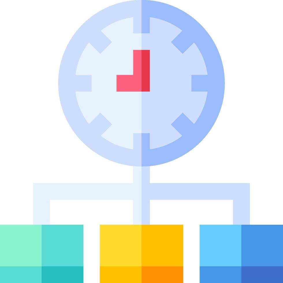 time management illustration design vector