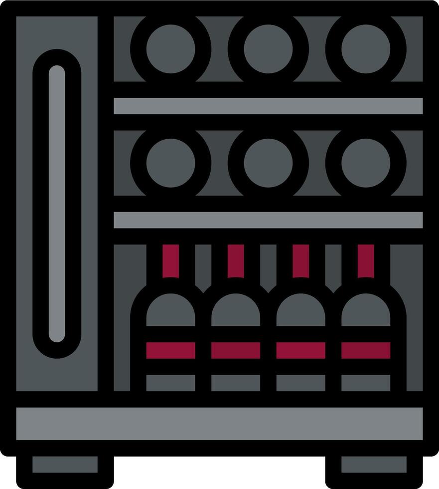 wine cooler illustration design vector