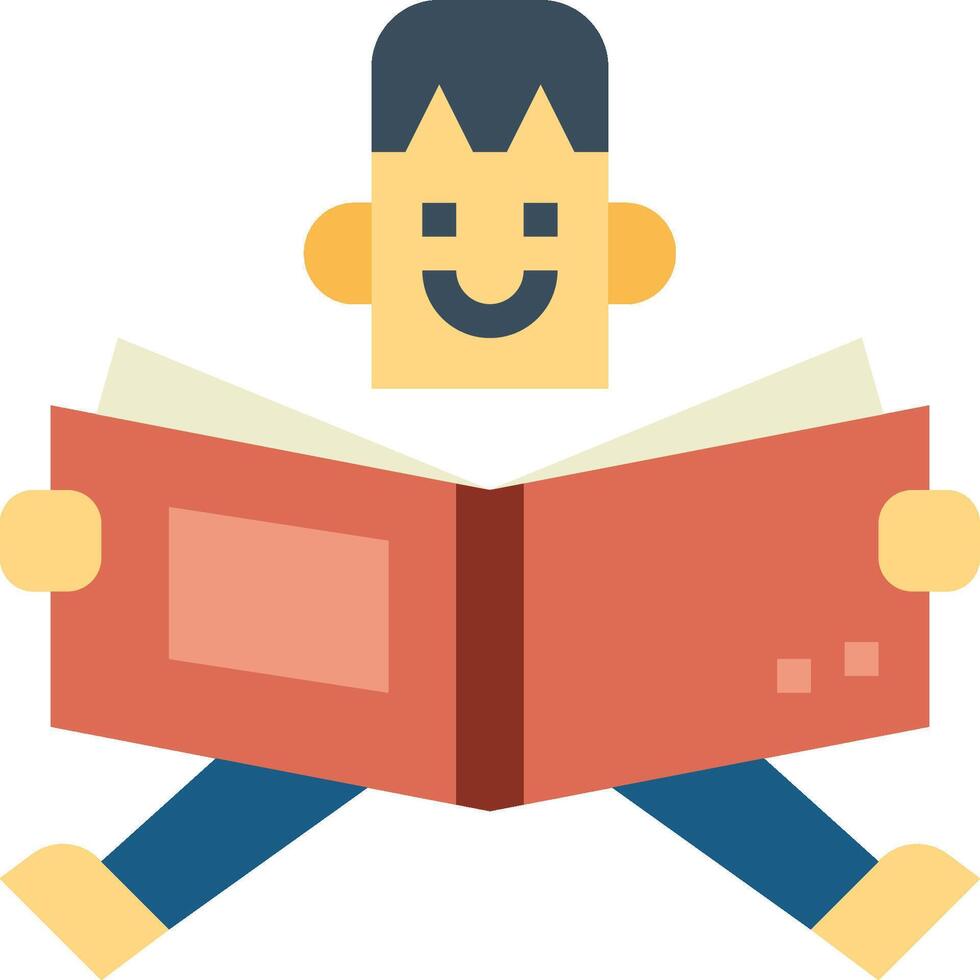 reading illustration design vector