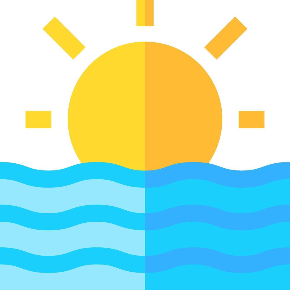 sunset illustration design vector
