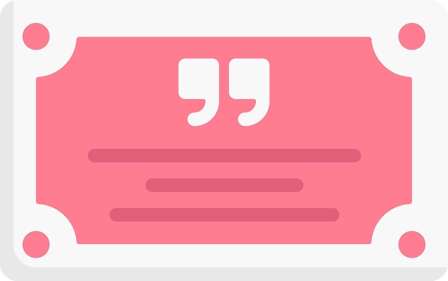 A pink frame with two speech bubbles on it vector