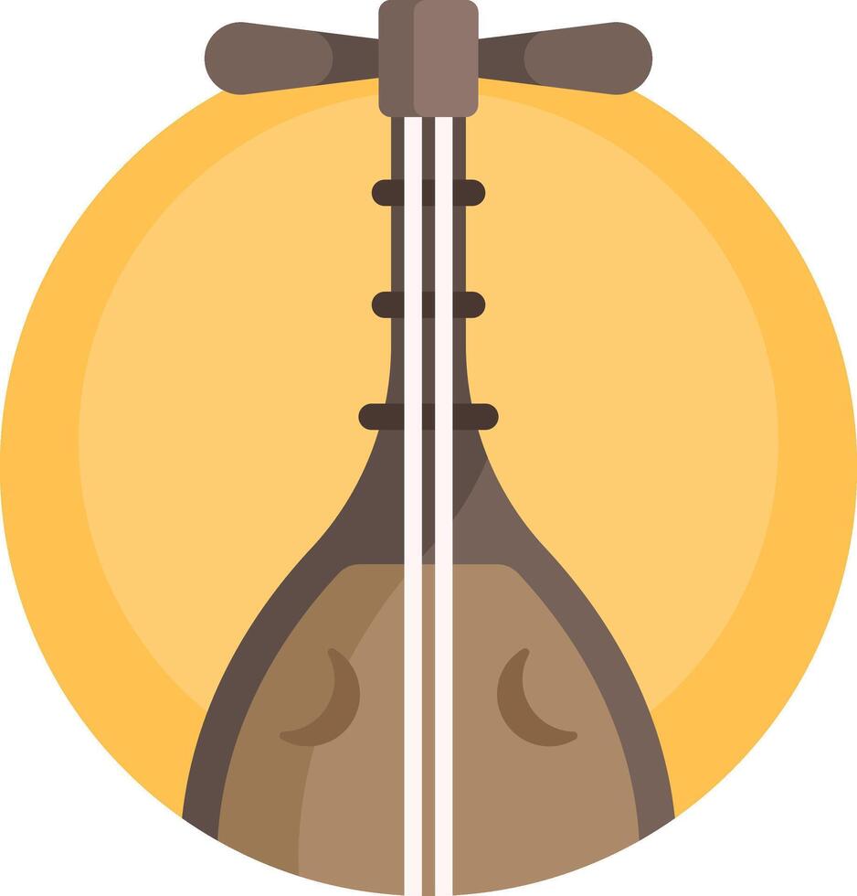 Indian instrument icon vector