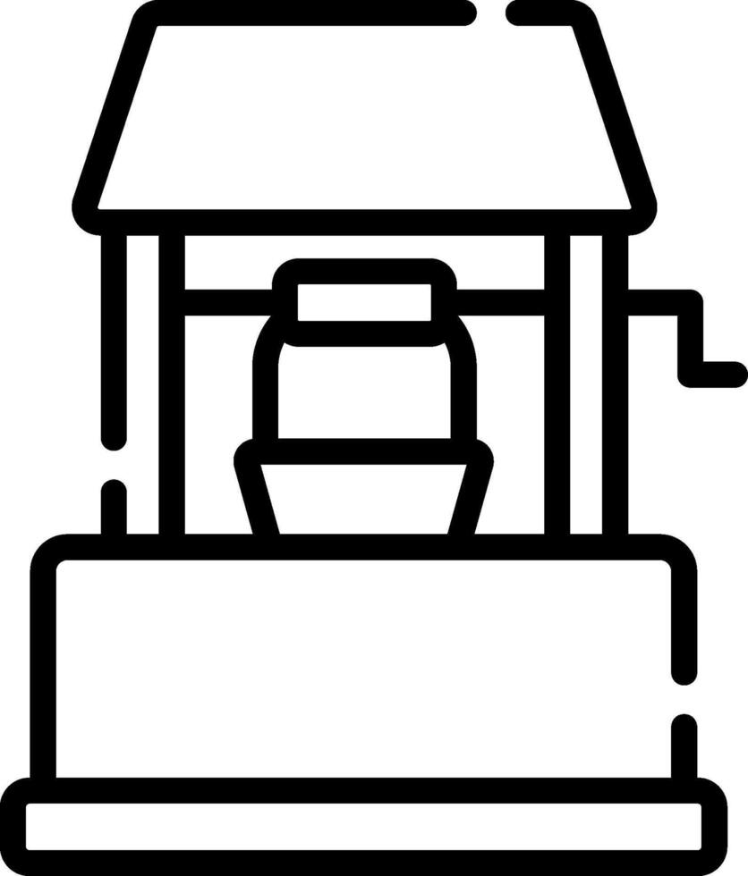 well illustration design vector