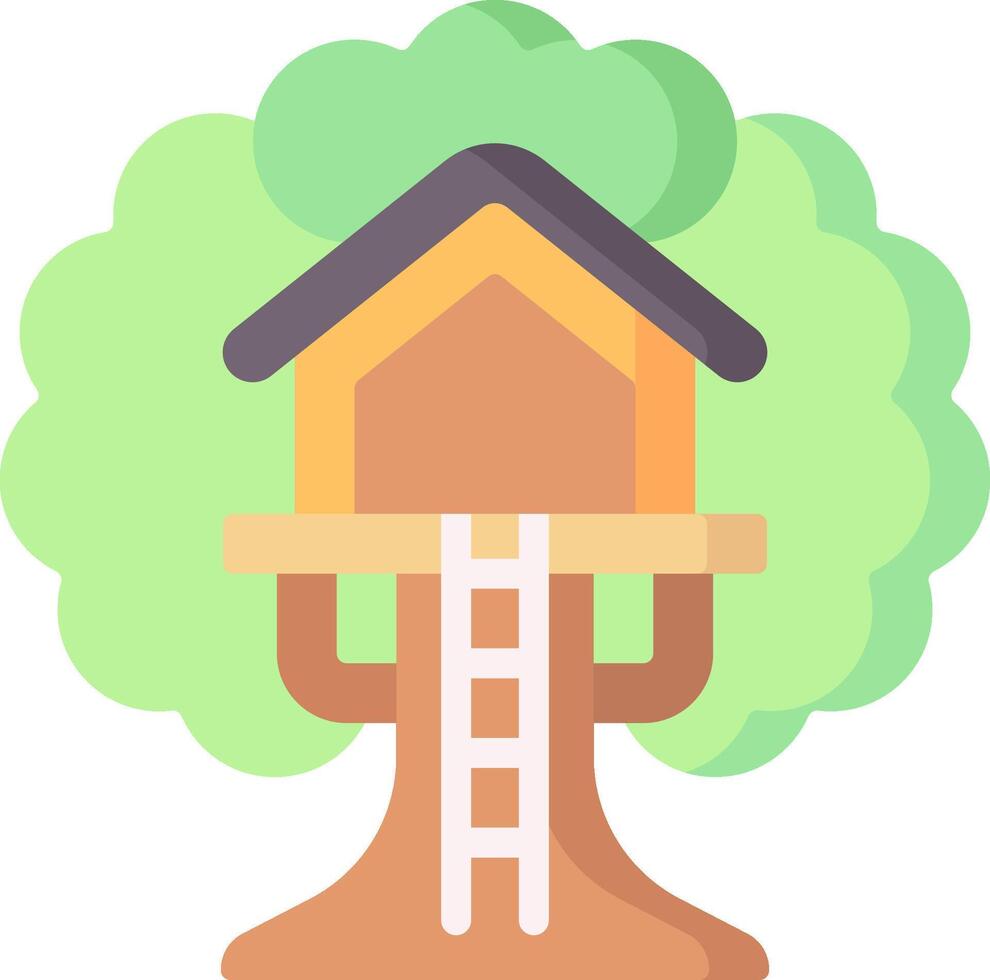 tree house illustration design vector