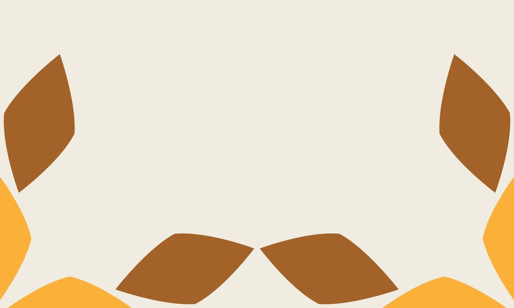 A pattern of orange and brown shapes on a white background vector