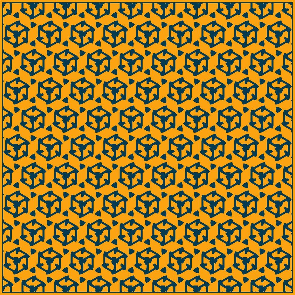 unique hexagon shape pattern with bright yellow background vector