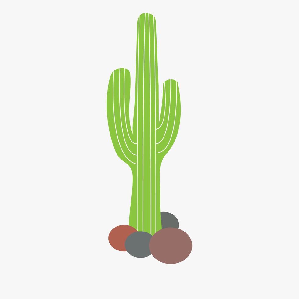 cactus icon .botanica plant garden summer tropical illustration.Line art cactus illustrations vector