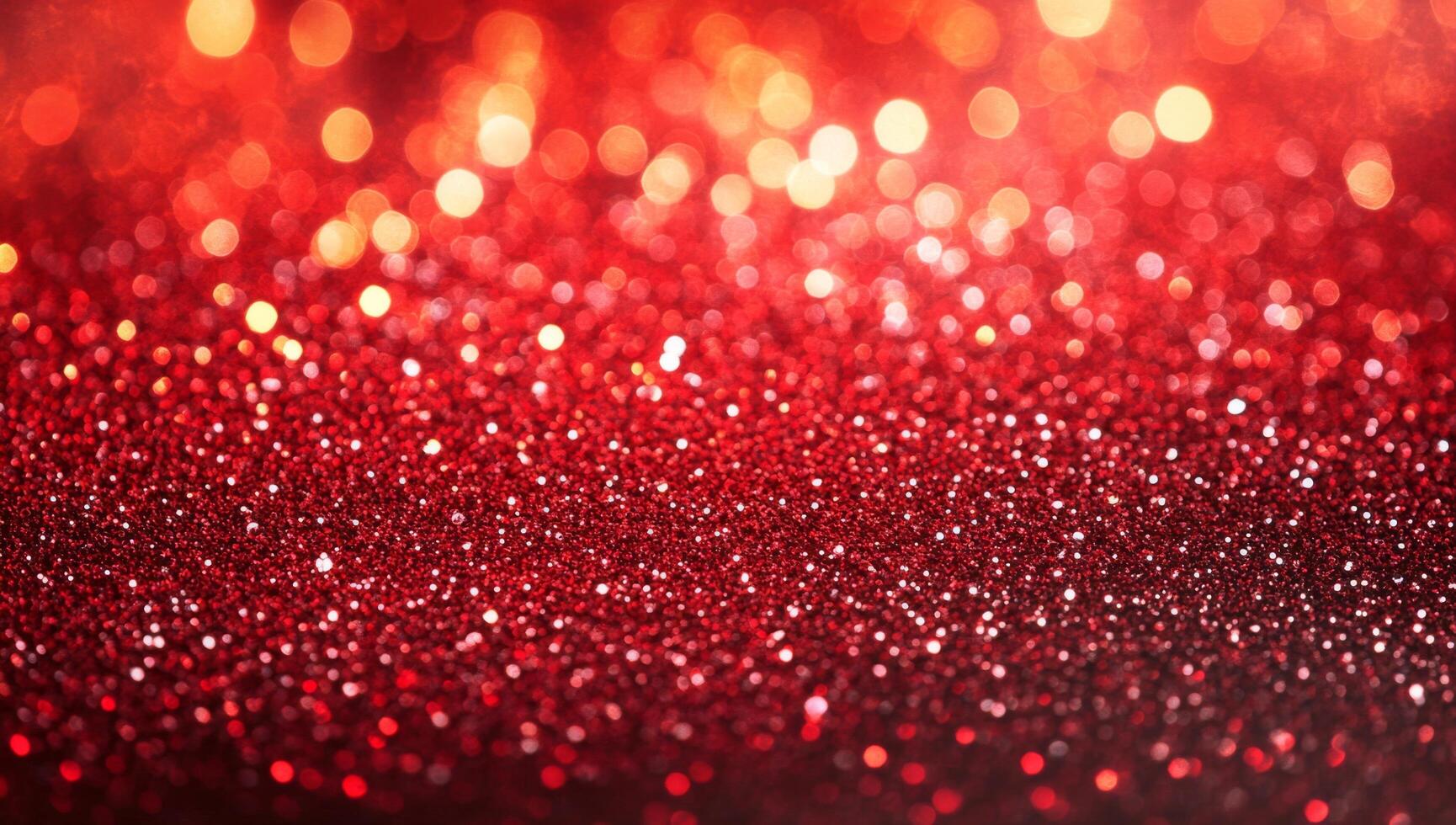 Vibrant red glittering particles shimmering in a sparkling background during a festive celebration photo