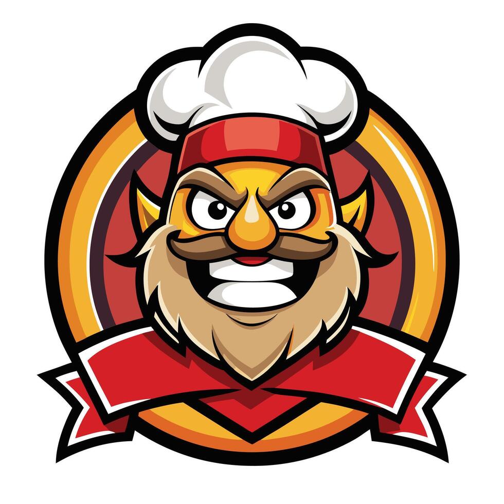 Chef mascot illustration vector