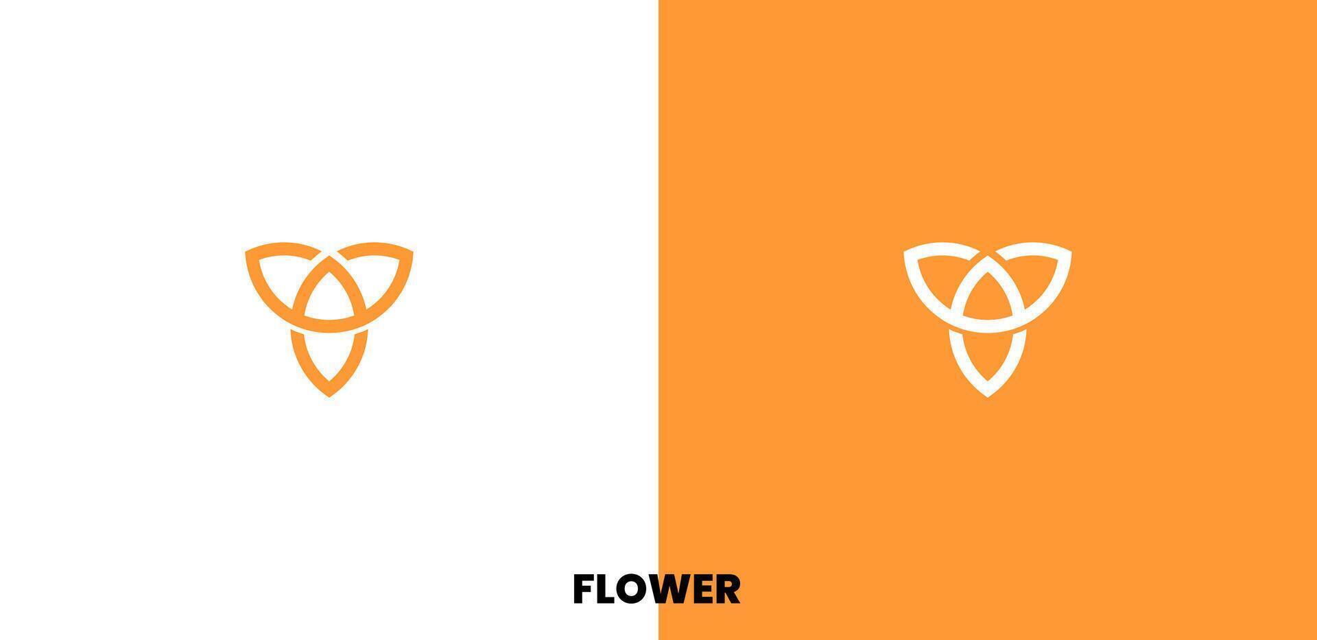 FLOWER logo template vector