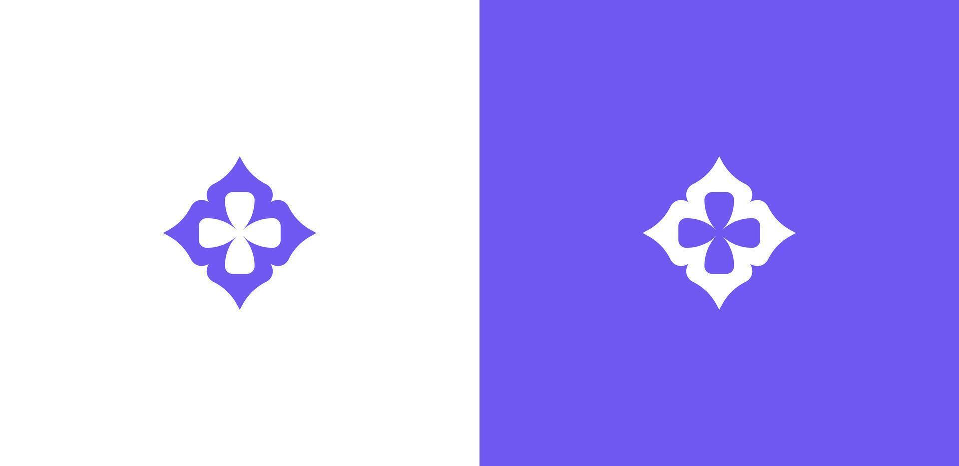 Flower logo template vector