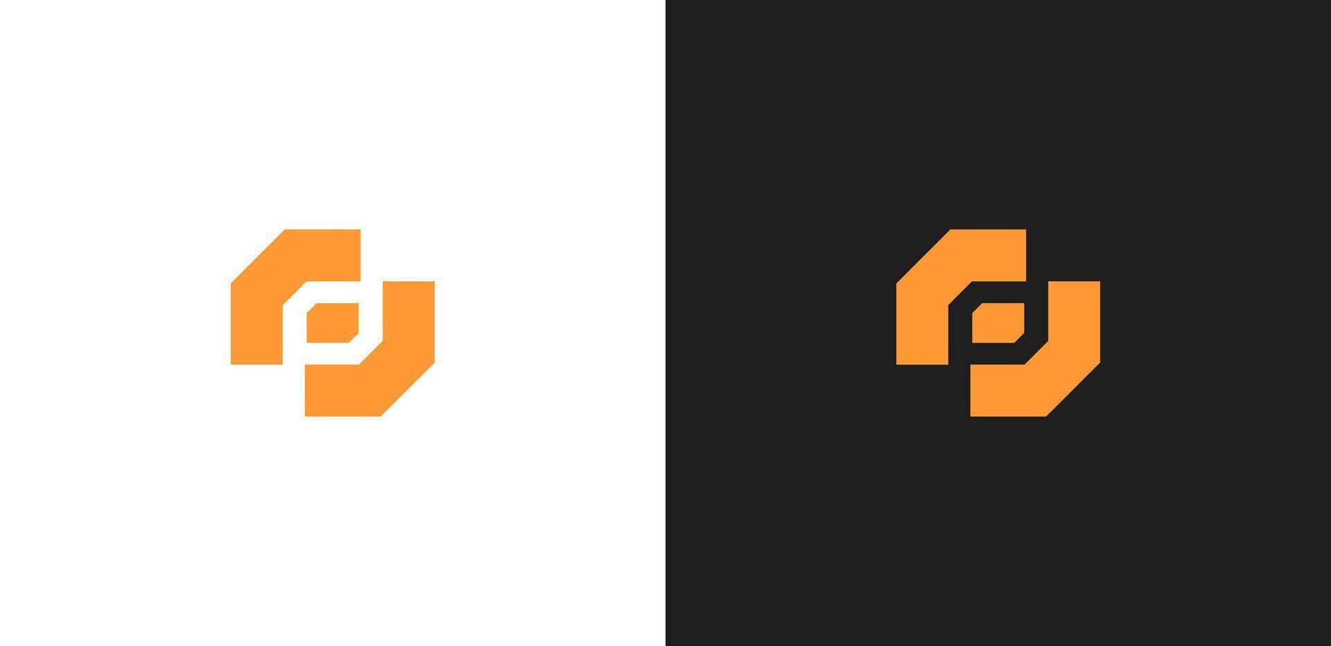 Letter I P logo template vector