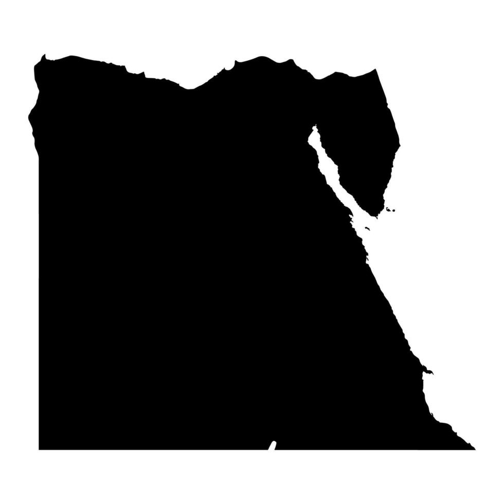 Silhouette of a Egypt Country land Map vector