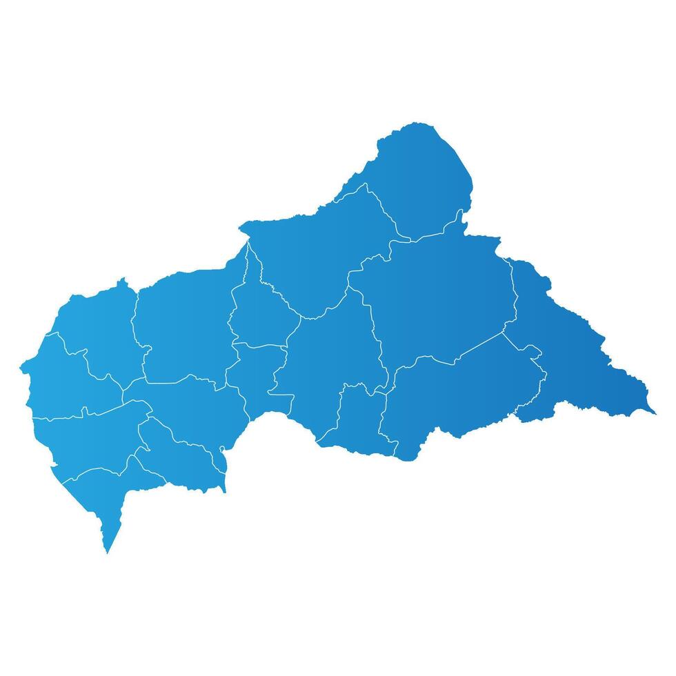 Central African district Country land Map vector