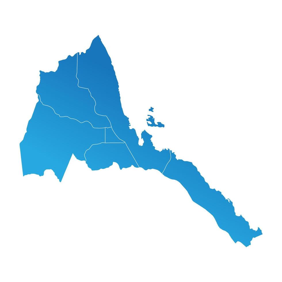 Eritrea district Country land Map vector